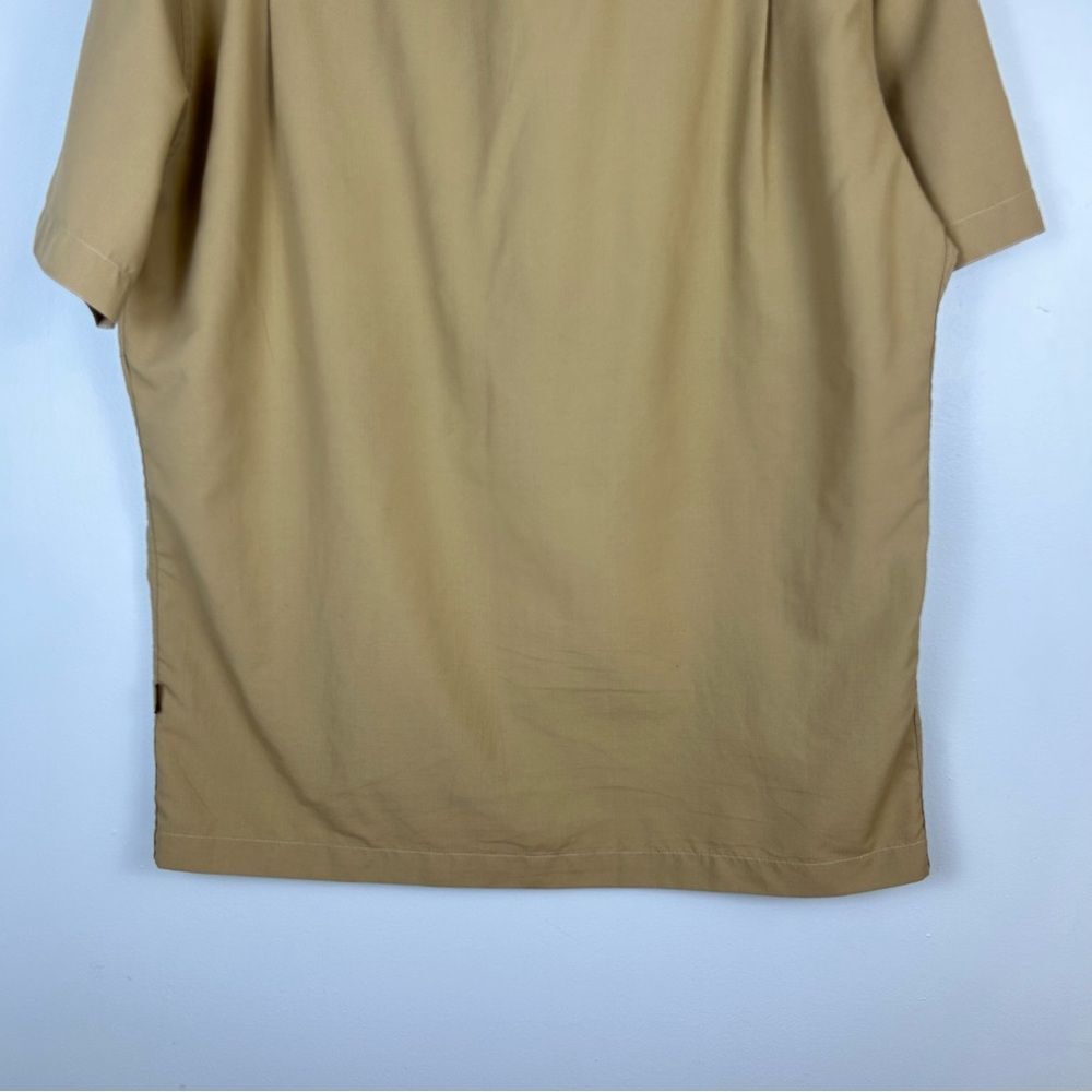 Kuhl Wunderer Short Sleeve Shirt UPF 50 Khaki Outdoors Hiking Fishing Casual M - Picture 15 of 16